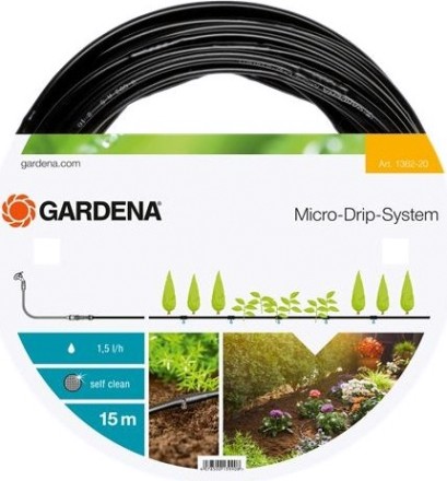 Шланг сочащийся GARDENA 4.6 мм (3/16”) 15 м для наземной прокладки (для удлинения) 01362-20.000.00 [01362-20.000.00]