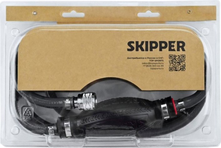Шланг топливный с грушей SKIPPER 10мм, армированный ПВХ, для Suzuki 2Т [SK-153015]