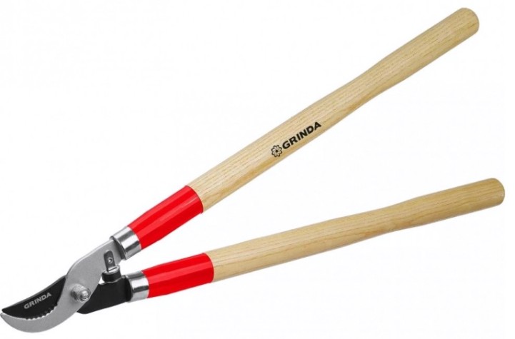 Сучкорез GRINDA W-700 плоскостной с деревянными рукоятками [40232_z02]