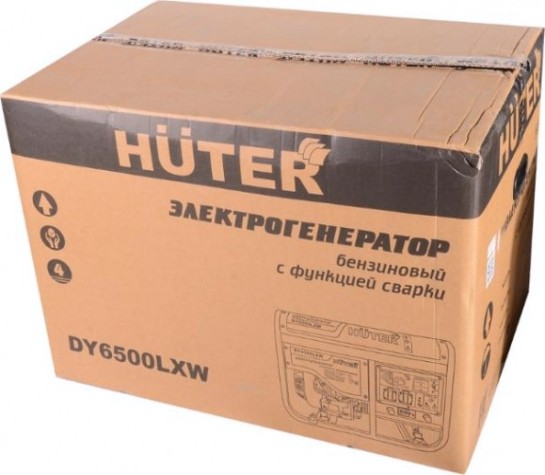Сварочный генератор HUTER DY 6500 LXW с колесами [64/1/18]