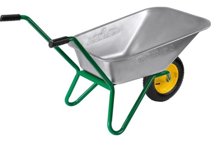 Тачка садовая GRINDA GB-1 одноколесная, 100 кг [422399_z01]
