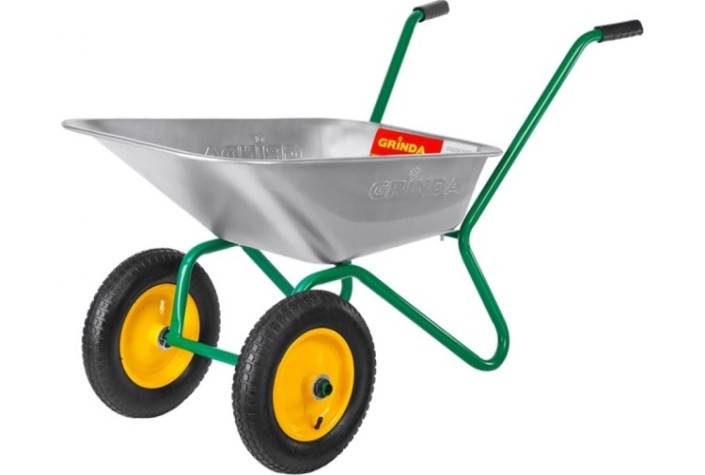 Тачка садовая GRINDA GB-2 двухколесная, 120 кг [422400_z01]