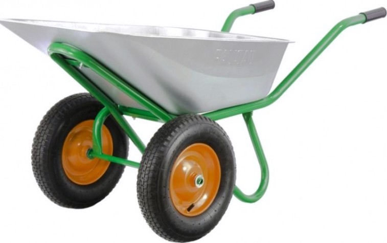 Тачка садово-строительная PALISAD 689233 2-х колесная, 320 кг, 100 л. Тачка садово-строительная PALISAD 689233 2-х колесная, 320 кг, 100 л.