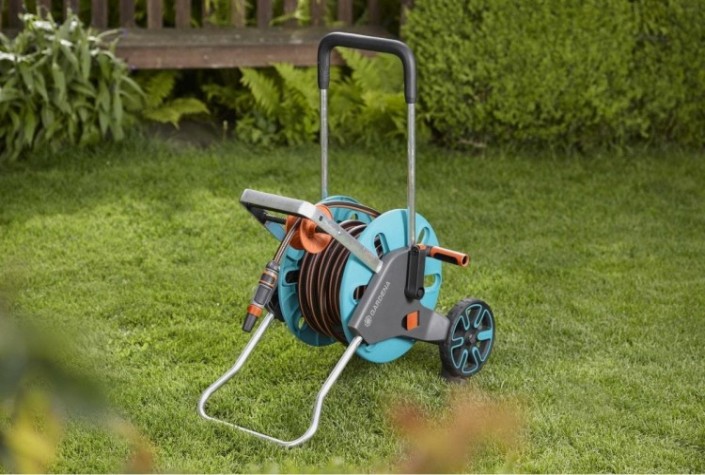 Тележка GARDENA для шланга cleverroll m easy с комплектом для полива [18517-36.000.00]