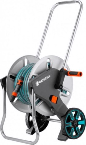 Тележка GARDENA для шланга металлическая cleverroll m с комплектом для полива [18542-29.000.00]