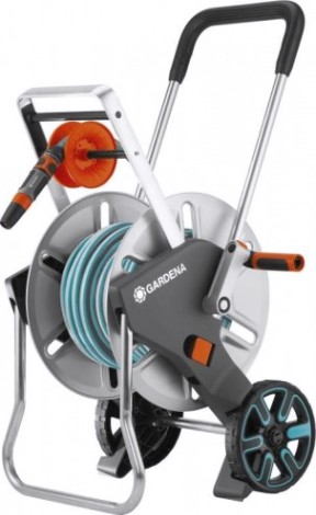 Тележка GARDENA для шланга металлическая cleverroll m с комплектом для полива [18547-40.000.00]
