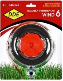 Триммерная головка DDE Wind 6 безразборная смена корда [640-148]