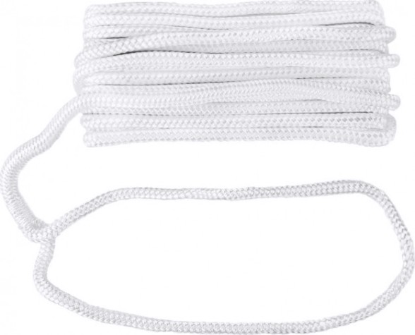 Трос швартовый с огоном SKIPPER плетеный, 12мм*10,67м, нейлон белый [SK-TDNBR121067W]