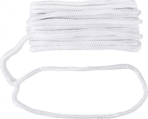 Трос швартовый с огоном SKIPPER плетеный, 12мм*10,67м, нейлон белый [SK-TDNBR1261W]