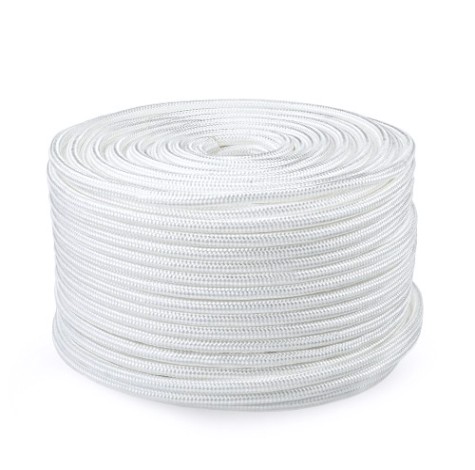 Трос якорный, швартовый, для кранца SKIPPER плетеный, 16мм*100м, нейлон белый [SK-TUNBR16100W]