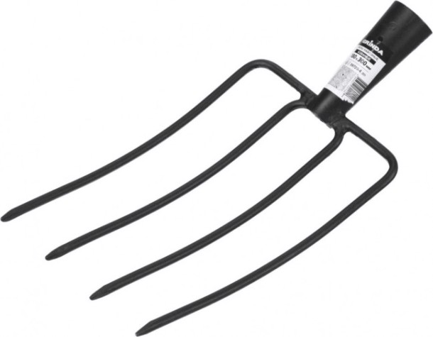 Вилы GRINDA 180х300 мм навозные кованые, четырехрогие [39720-4_z01]