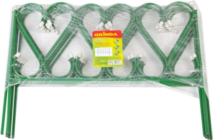 Забор садовый GRINDA РЕНЕССАНС декоративный металлический, 50x345см [422263]